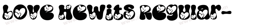 Love Hewits Regular字体转换